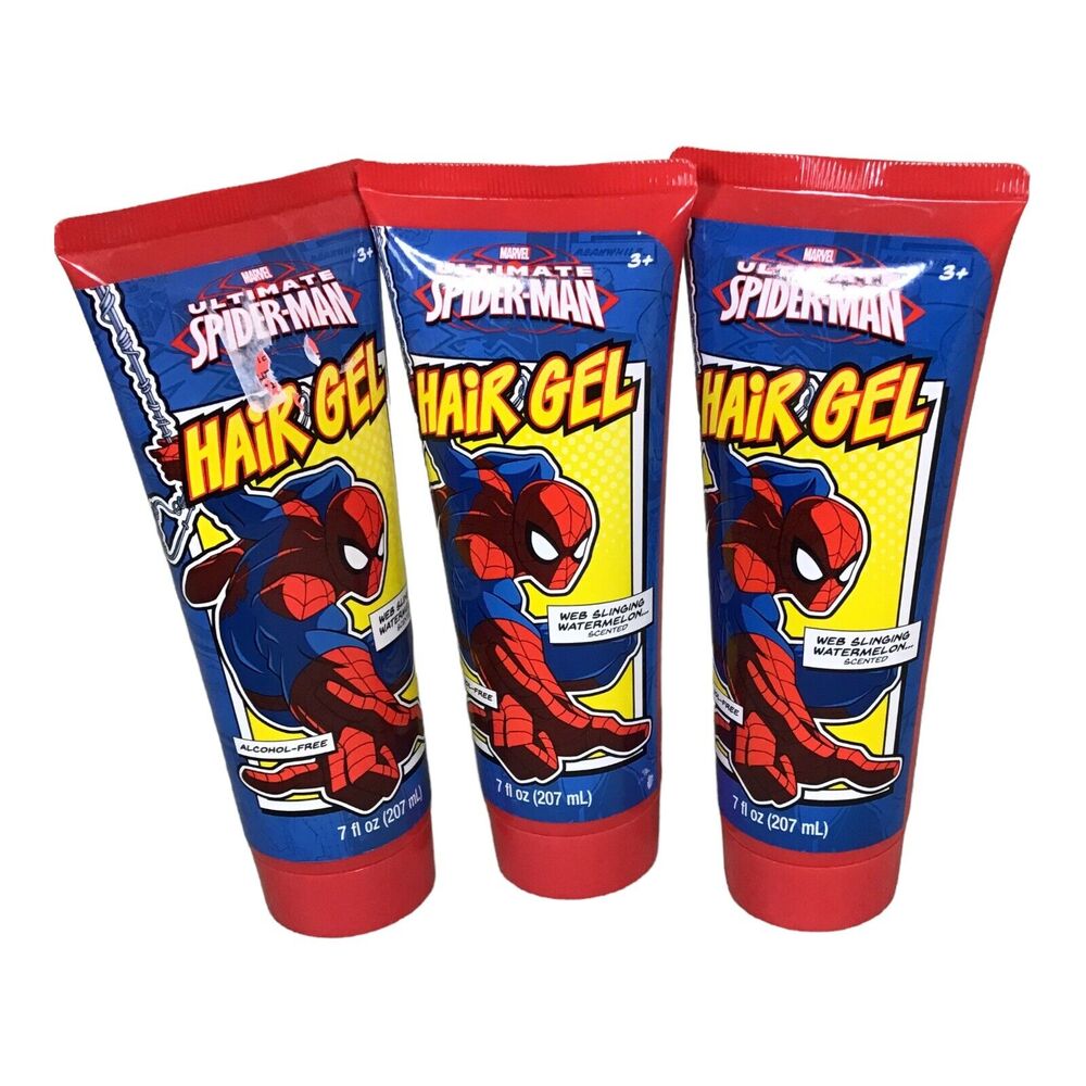 SpiderMan Children's Watermelon Scented Hair Gel 7oz lot of 3